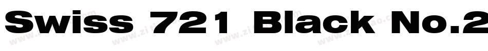 Swiss 721 Black No.2 BT字体转换